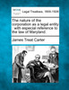 The nature of the corporation as a legal entity
