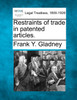 Restraints of trade in patented articles.