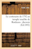 Le centenaire de 1792 au temple israélite de Bordeaux