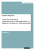 Leistet das Fachkonzept Sozialraumorientierung einen Beitrag zur Inklusion von Menschen mit Behinderung?