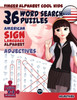 36 Word Search Puzzles with The American Sign Language Alphabet