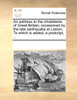 An address to the inhabitants of Great-Britain; occasioned by the late earthquake at Lisbon. To which is added, a postcript, ...