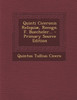 Quinti Ciceronis Reliquiæ, Recogn. F. Buecheler...