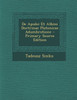 De Apulei Et Albini Doctrinae Platonicae Adumbratione - Primary Source Edition
