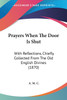 Prayers When The Door Is Shut
