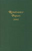 Renaissance Papers 2002