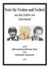 Texte für Frieden und Freiheit