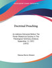 Doctrinal Preaching