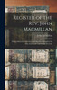 Register of the Rev. John Macmillan