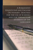 A Romanized Hindústánî and English Dictionary, Designed for the use of Schools and for Vernacular Students of the Language