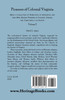 Colonial Pioneers of Virginia