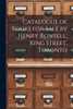 Catalogue of Books for Sale by Henry Rowsell, King Street, Toronto [microform]