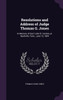 Resolutions and Address of Judge Thomas G. Jones