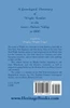 A Genealogical Dictionary of Wright Families in the Lower Hudson Valley to 1800