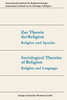 Zur Theorie der Religion / Sociological Theories of Religion