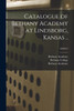 Catalogue of Bethany Academy at Lindsborg, Kansas ..; 1900/01