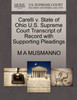 Carelli v. State of Ohio U.S. Supreme Court Transcript of Record with Supporting Pleadings