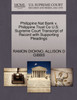 Philippine Nat Bank v. Philippine Trust Co U.S. Supreme Court Transcript of Record with Supporting Pleadings