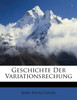 Geschichte Der Variationsrechung