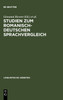 Studien zum romanisch-deutschen Sprachvergleich
