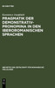 Pragmatik der Demonstrativpronomina in den iberoromanischen Sprachen