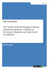 The Theme of Racial Passing in African American Literature. A Strategy to Overcome Obstacles and Gain Social Acceptance?