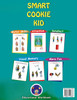 Smart Cookie Kid For 3-4 Year Olds Attention and Concentration Visual Memory Multiple Intelligences Motor Skills Book 1C Uzbek Russian English