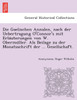 Die Gaelischen Annalen, nach der Uebertragung O'Connor's mit Erläuterungen von W. Obermüller. Als Beilage zu der Monatsschrift der ... Gesellschaft.