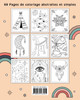 Minimaliste Boho Livre de Coloriage en Gros Caractères pour la Relaxation