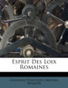 Esprit Des Loix Romaines