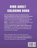 Bird Adult Coloring Book