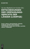 Entscheidungen der Verfassungsgerichte der Länder (LVerfGE), Band 5, Berlin, Brandenburg, Bremen, Hamburg, Hessen, Mecklenburg-Vorpommern, Saarland, Sachsen, Sachsen-Anhalt, Thüringen