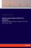 Subject-matter Index of Patents for Inventions