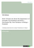 How I Found out about the Importance of Sexuality for Feminism and How I Developed My Own Variation of Being a Feminist
