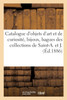 Catalogue d'objets d'art et de curiosité, bijoux, bagues, éventails, armes