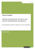 Welchen Beitrag leistet der Sport zum Erwerb interkultureller Kompetenz?