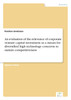 An evaluation of the relevance of corporate venture capital investment as a means for diversified high technology concerns to sustain competitiveness