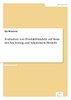 Evaluation von Produktbündeln auf Basis des Anchoring and Adjustment-Modells