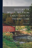 History of Wellfleet, From Early Days to Present Time