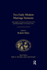 Two Early Modern Marriage Sermons