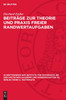 Beiträge zur Theorie und Praxis freier Randwertaufgaben