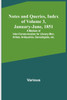 Notes and Queries, Index of Volume 3, January-June, 1851 ; A Medium of Inter-communication for Literary Men, Artists, Antiquaries, Genealogists, etc.