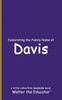 Celebrating the Family Name of Davis