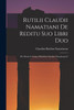 Rutilii Claudii Namatiani De Reditu Suo Libri Duo