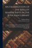 An Examination of the Shelley Manuscripts in the Bodleian Library