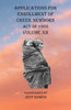 Applications For Enrollment of Creek Newborn Act of 1905    Volume XII