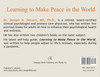 Learning to Make Peace in the World