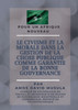 Le civisme et la morale dans la gestion de la chose publique comme garantie de la bonne gouvernance