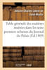 Table générale des matières insérées dans les seize premiers volumes du Journal du Palais