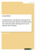 Transnationale und globale Strategien für den internationalen Handel. Klassifizierung des internationalen Managements nach Bartlett und Ghoshal